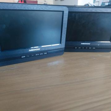 Draagbare dvdspeler met 2 schermen beschikbaar voor biedingen