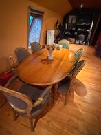 Eettafel met stoelen en hoge kast, Huis en Inrichting, Complete eetkamers, Ophalen, Gebruikt