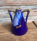 Midcentury, porecelaine vase bleue de la marque FR Gien, Enlèvement ou Envoi