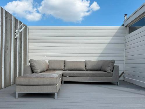 Hoek loungeset EXOTAN Taupe, Tuin en Terras, Tuinsets en Loungesets, Gebruikt, Loungeset, Aluminium, Ophalen