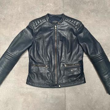Leren motorjack-stijl vest – Massimo Dutti beschikbaar voor biedingen