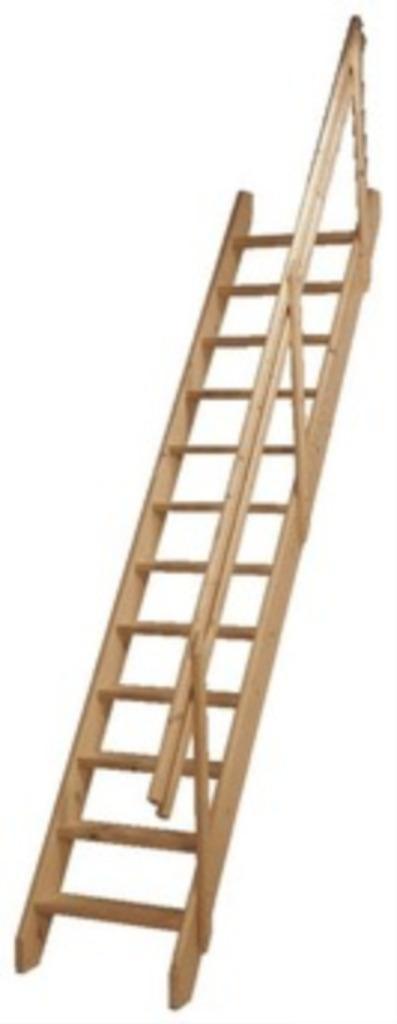 zoldertrap/werftrap, molenaarstrap, keldertrap in dennenhout, Doe-het-zelf en Bouw, Ladders en Trappen, Gebruikt, Trap, Ophalen