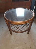 Salontafeltje rotan, Ophalen, Glas