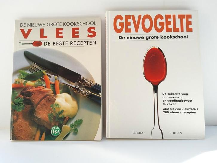 2 kookboeken : " Vlees" en "Gevogelte"., Boeken, Kookboeken, Zo goed als nieuw, Ophalen of Verzenden