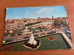 Postkaart Blankenberge :grote markt + retro-auto's -1961, Verzenden, 1960 tot 1980, Gelopen, West-Vlaanderen