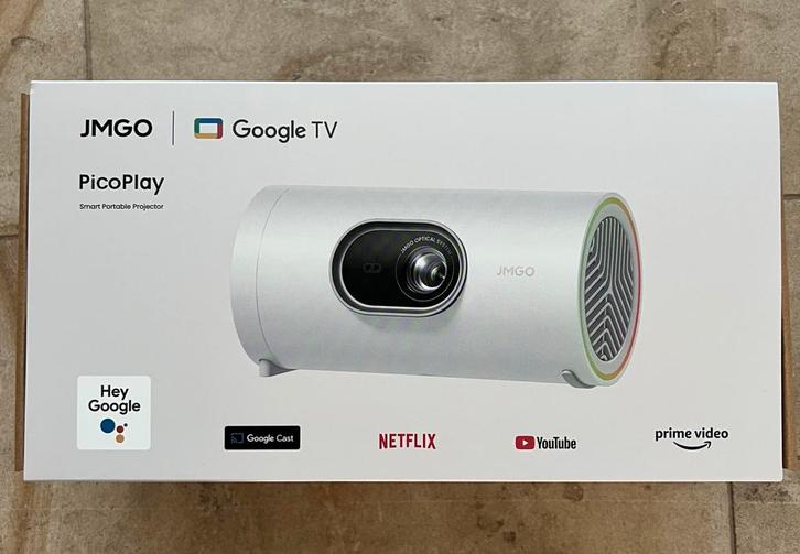 JMGO PicoPlay Smart Projector (Google TV) – Nieuwstaat, Audio, Tv en Foto, Videobewaking, Nieuw, Ophalen