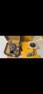 Breitling Navitimer Olympus Full set met stalen pilootband, Ophalen, Leer, Staal, Breitling