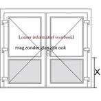 Gezocht : een tweedehandse dubbele buitendeur, Porte extérieure, Enlèvement, Utilisé, Bois