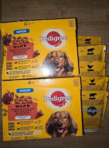 2 boites et 5 sachets de Pedigre senior en gelée  beschikbaar voor biedingen