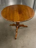 Vintage Kersenhouten ronde bijzettafel, Huis en Inrichting, Tafels | Eettafels, Ophalen, 50 tot 100 cm, Rond, Tot twee personen