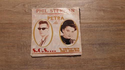 45T Phil Sterman feat. Petra - SOS, 'k verloor m'n hart aan, CD & DVD, Vinyles Singles, Utilisé, Single, En néerlandais, 7 pouces