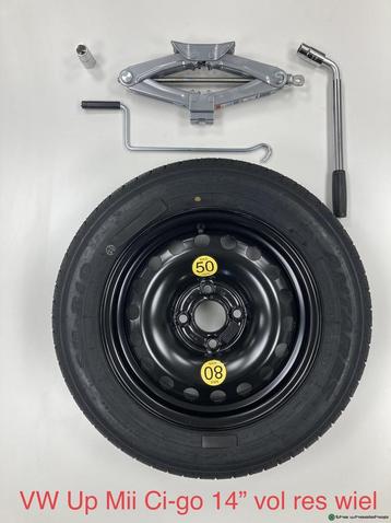 Reservewiel + Gereedschapset VW up SEAT Mii SKODA Citigo 14  beschikbaar voor biedingen