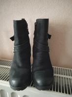 Bottines en cuir noir Tamaris M37, Vêtements | Femmes, Comme neuf, Noir, Enlèvement ou Envoi, Boots et Botinnes