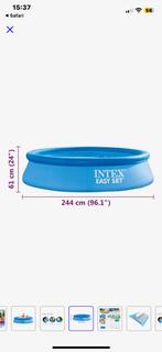 Intex easy set zwembad met filter en zeil, Tuin en Terras, Ophalen, Minder dan 80 cm, Opblaaszwembad, Rond