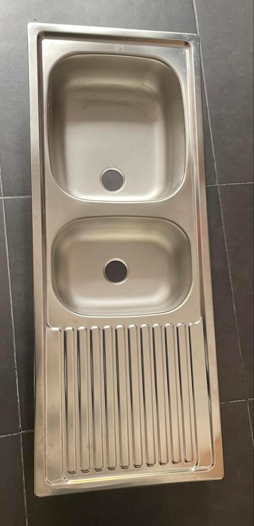 BLANCO dubbele spoelbak van roestvrij staal, Huis en Inrichting, Keuken | Keukenelementen, Nieuw, 100 tot 150 cm, Minder dan 50 cm