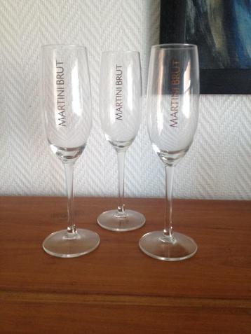 Martini Brut Champagneglazen 2 stuks nog beschikbaar beschikbaar voor biedingen