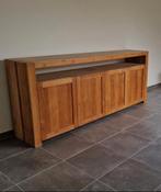 Moderne dressoir - als nieuw - massief teak, Ophalen, Zo goed als nieuw