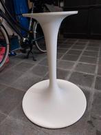 Tafelvoet in witte pvc, Ophalen, Tafelpoot, 50 tot 100 cm, Rond