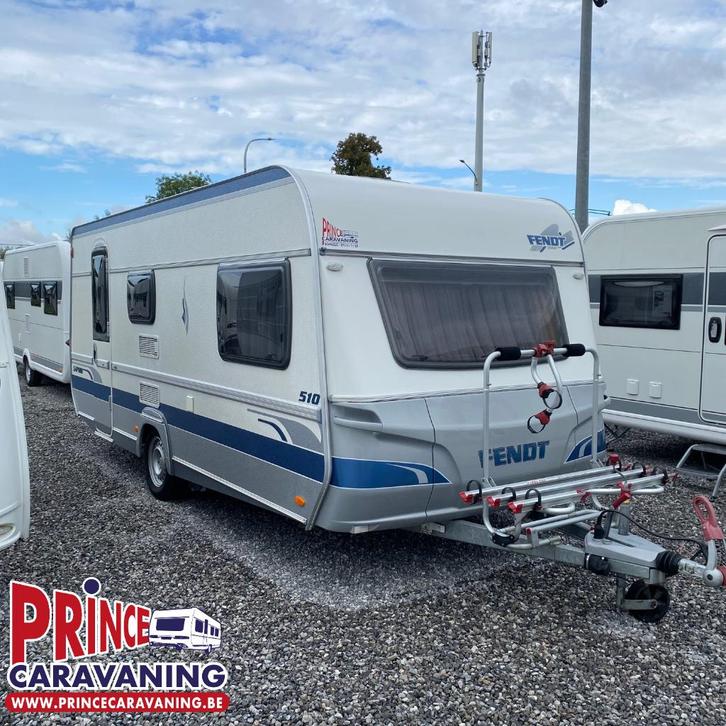 Fendt Saphir 510 TFK 2007 - Prince Caravaning, Caravans en Kamperen, Caravans, Bedrijf, tot en met 6, 1000 - 1250 kg, Fendt, Dwarsbed