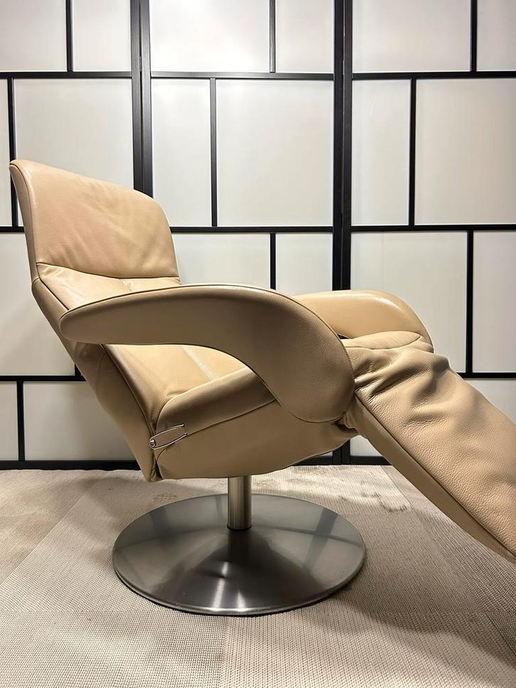 JORI Relax Fauteuil Symphony, Huis en Inrichting, Fauteuils, Zo goed als nieuw, Leer, Metaal, 75 tot 100 cm, 125 tot 150 cm, Ophalen