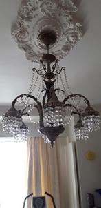 Kristallen kroonluchter, Huis en Inrichting, Ophalen, Gebruikt, Glas