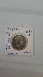 Bayern 2 mark 1883 D AG TRÈS RARE !, Enlèvement ou Envoi