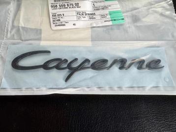 Porsche Cayenne Naam Logo Emblem Belettering zwart  beschikbaar voor biedingen