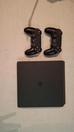 PS4 1TB + 2 controllers + Spiderman spel, Ophalen, Met 2 controllers, 1 TB, Slim