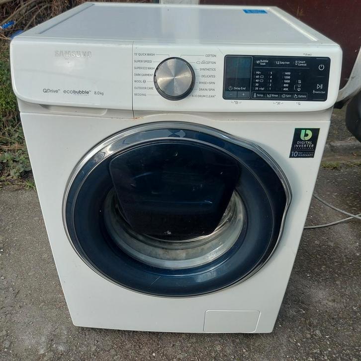 Samsung + Siemens, Elektronische apparatuur, Wasmachines, Gebruikt, Voorlader, 6 tot 8 kg, 85 tot 90 cm, 1200 tot 1600 toeren
