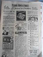 Ancienne Revue "Radio-Moustique" Journal de l'Auditeur 1951, Ophalen of Verzenden, 1940 tot 1960, Tijdschrift