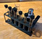 Cocktailset „Labo Mixo” - Shotglazen in reageerbuisstijl, Verzamelen, Glas en Drinkglazen, Ophalen of Verzenden, Zo goed als nieuw