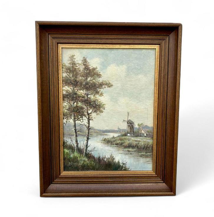 H. C. Hokken | Peinture de paysage, Antiquités & Art, Art | Peinture | Classique, Enlèvement ou Envoi