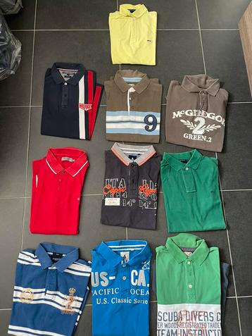 Heren polo’s van verschillende merken en  maten beschikbaar voor biedingen