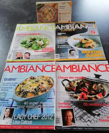 Quatre magazines de cuisine Ambiance 