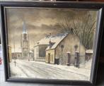 Schilderij kerk Wilrijk, Antiquités & Art, Art | Dessins & Photographie, Enlèvement ou Envoi