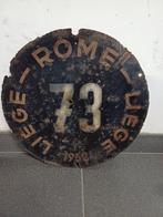 Liege Rome liege rallye plaque métal 1952, Enlèvement ou Envoi