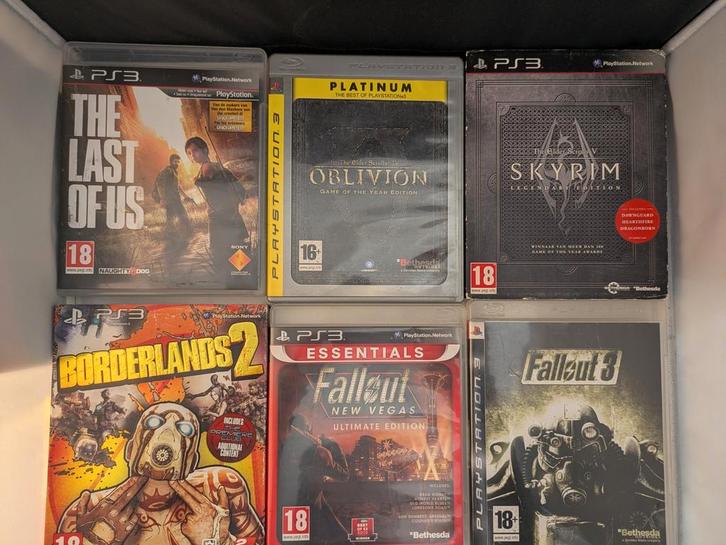 PS3 Games Fallout, Elder Scrolls, Borderlands, Last of us, Games en Spelcomputers, Games | Sony PlayStation 3, Zo goed als nieuw