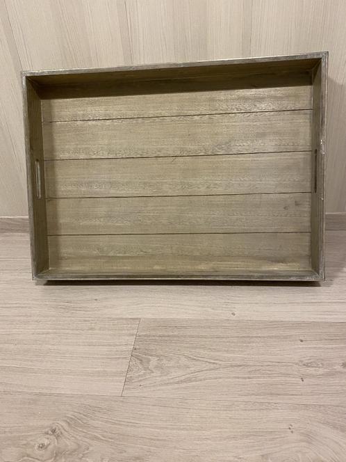 dienblad, Huis en Inrichting, Woonaccessoires | Dienbladen, Zo goed als nieuw, Hout, Rechthoekig, Ophalen