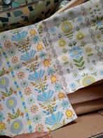 behang papier vintage retro bloemen seventies, Ophalen of Verzenden, Groen, Retro