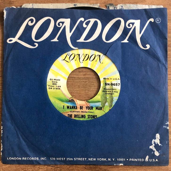 Rolling Stones 2 singles I wanna be your man, Cd's en Dvd's, Vinyl Singles, Gebruikt, Single, Rock en Metal, 7 inch, Verzenden