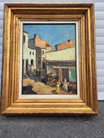 huile sur toile signe adrien dupagne beschikbaar voor biedingen