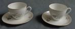 TK THUN TCHÉCOSLOVAQUIE 2x tasse et soucoupe H7xO8,5cm set 2, Maison & Meubles, Utilisé, Enlèvement ou Envoi