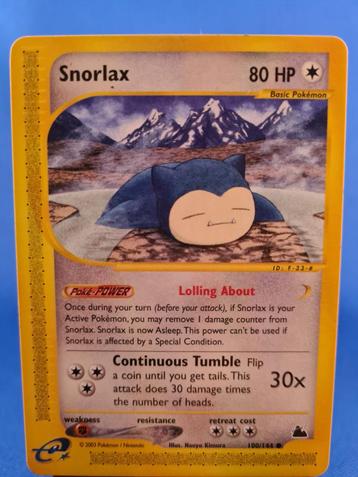 Snorlax 100/144 - Skyridge beschikbaar voor biedingen