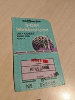 Oud Ticket Walt Disney World (1985), Collections, Disney, Autres types, Autres personnages, Utilisé, Enlèvement ou Envoi