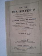 livre solfège des solfèges  Henry LEMOINE 1910, Boeken, Instrument, Henry Lemoine, Ophalen, Gelezen
