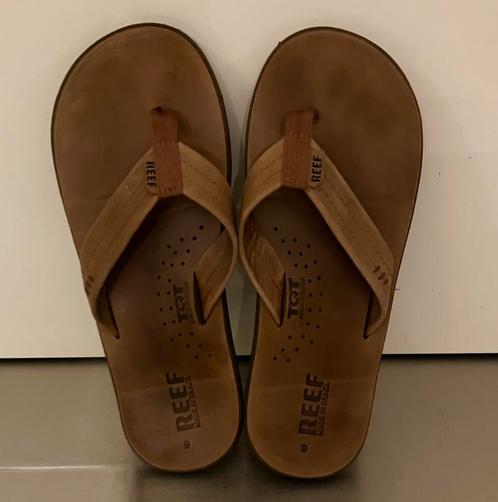 Slipper Reef Draftsmen brons bruin, Kleding | Heren, Schoenen, Zo goed als nieuw, Slippers, Bruin, Ophalen of Verzenden