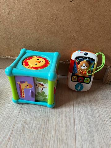 Vtech telefoon en fisher price speelkubus, Enlèvement