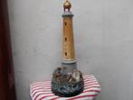 antiek beeld-vuurtoren met vissers -terre cuite  1930, Antiek en Kunst, Ophalen