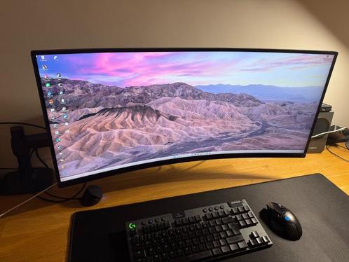 Gaming Monitor 34" : Xiaomi 34 L Mi Curved + Monitor arm/swi, Computers en Software, Monitoren, Zo goed als nieuw, DisplayPort