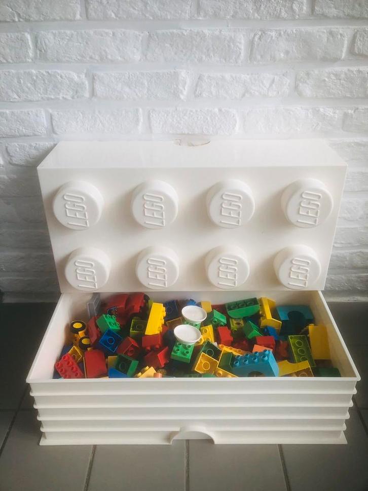 Duplo 122 losse blokken + Lego opberg box zeer goede staat, Kinderen en Baby's, Speelgoed | Duplo en Lego, Gebruikt, Duplo, Ophalen of Verzenden